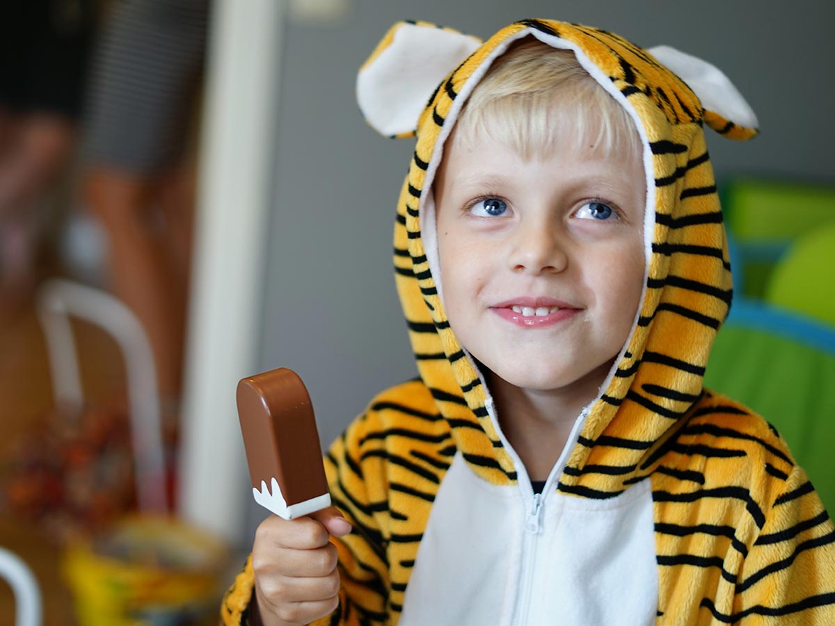 Elis utklädd till tiger