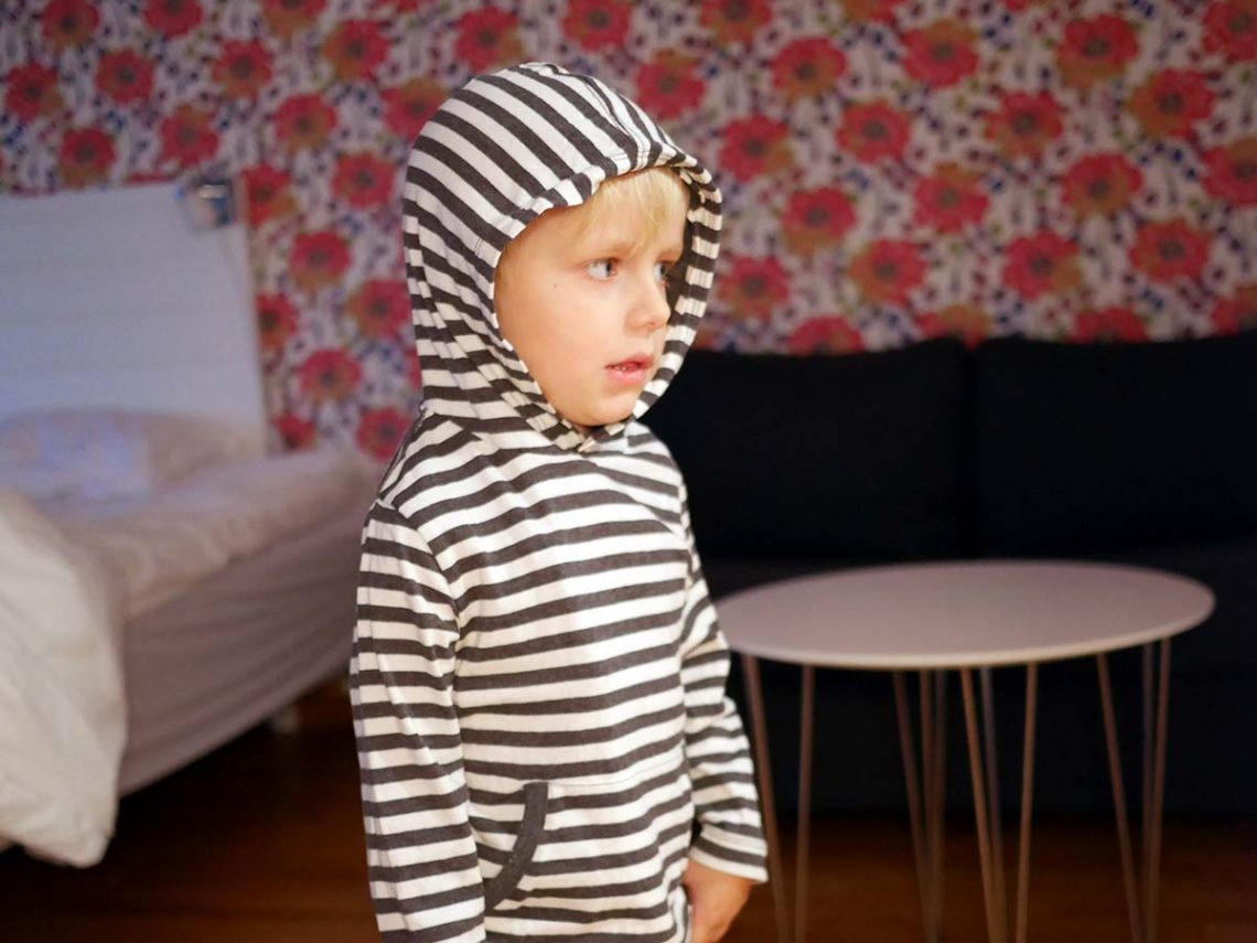 Elis på Ronald McDonald Hus i Uppsala.