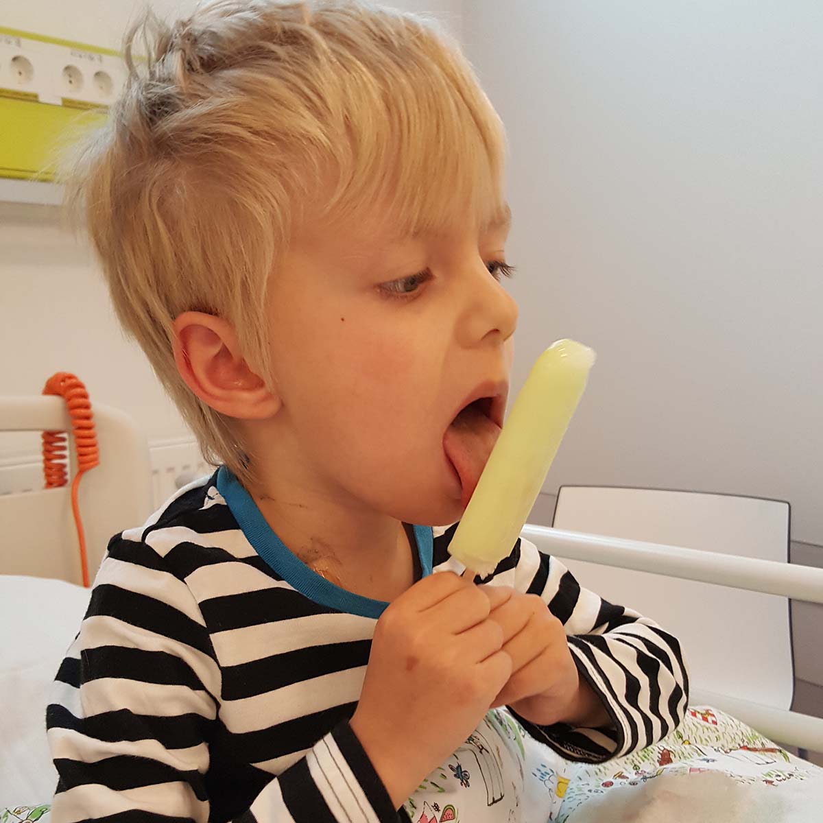 Uppvaket efter dag 2 av strålningen.