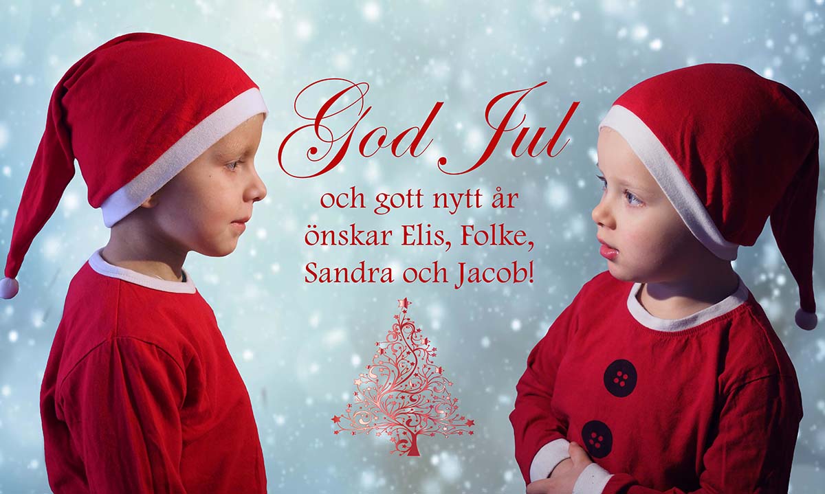 Vårt julkort 2017