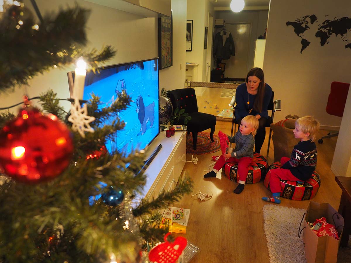 Julen 2016, mitt i Lady och Lufsen.