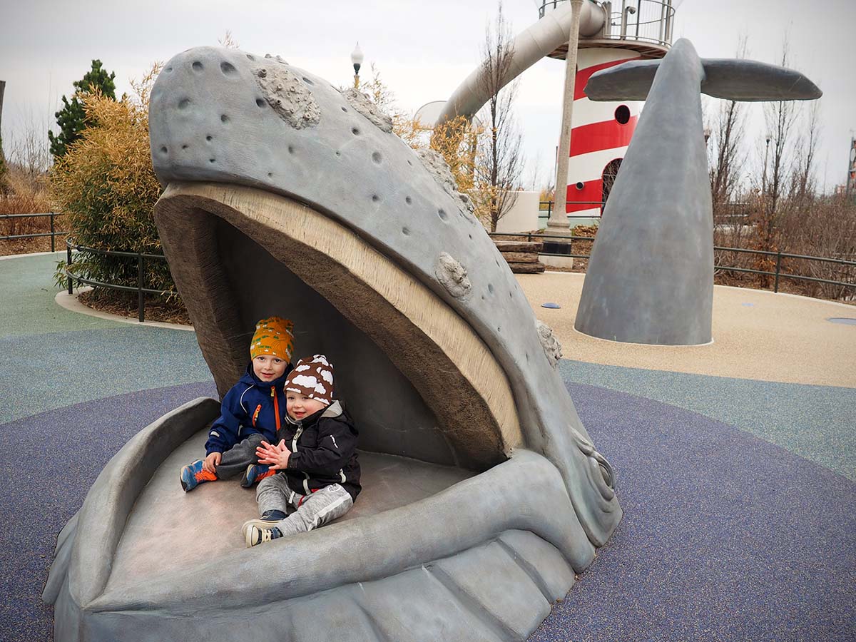 Elis och Folke i Millennium Park