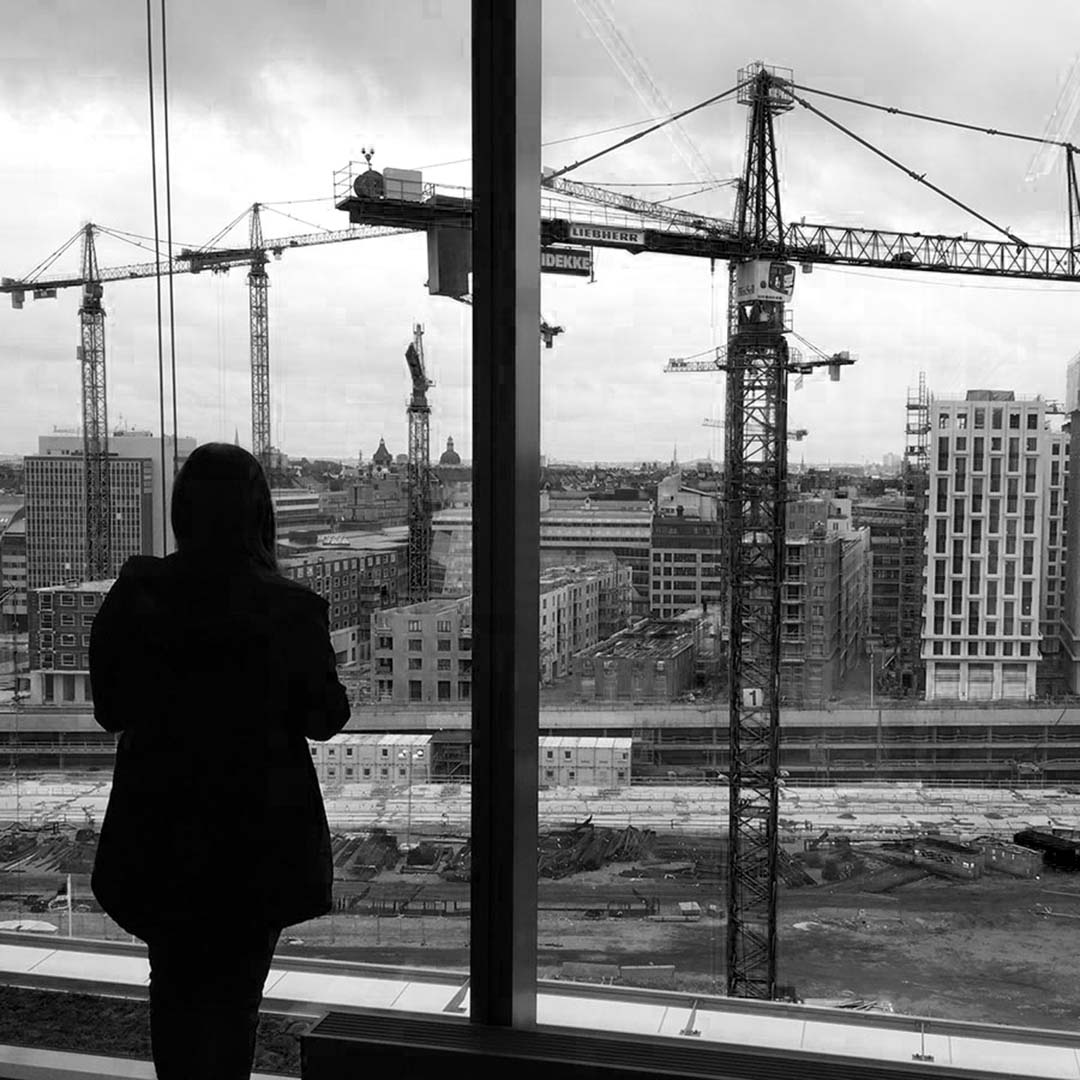 Utsikt från sjukhuset i augusti 2017, medan Elis opererades