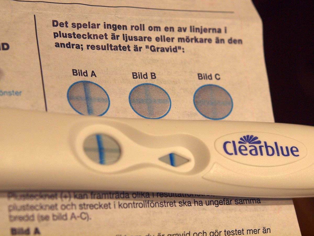 Graviditetstestet som visade att Elis var på väg