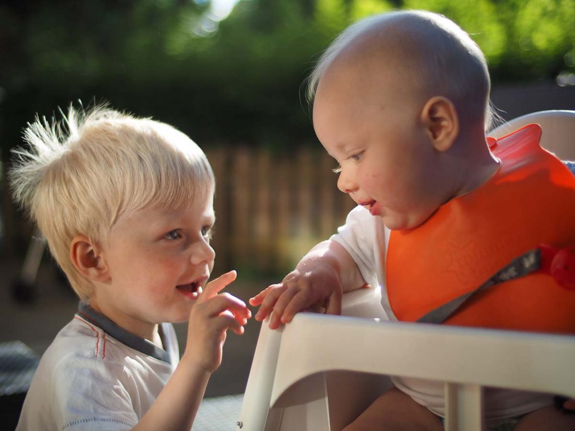 Elis och Folke, augusti 2015