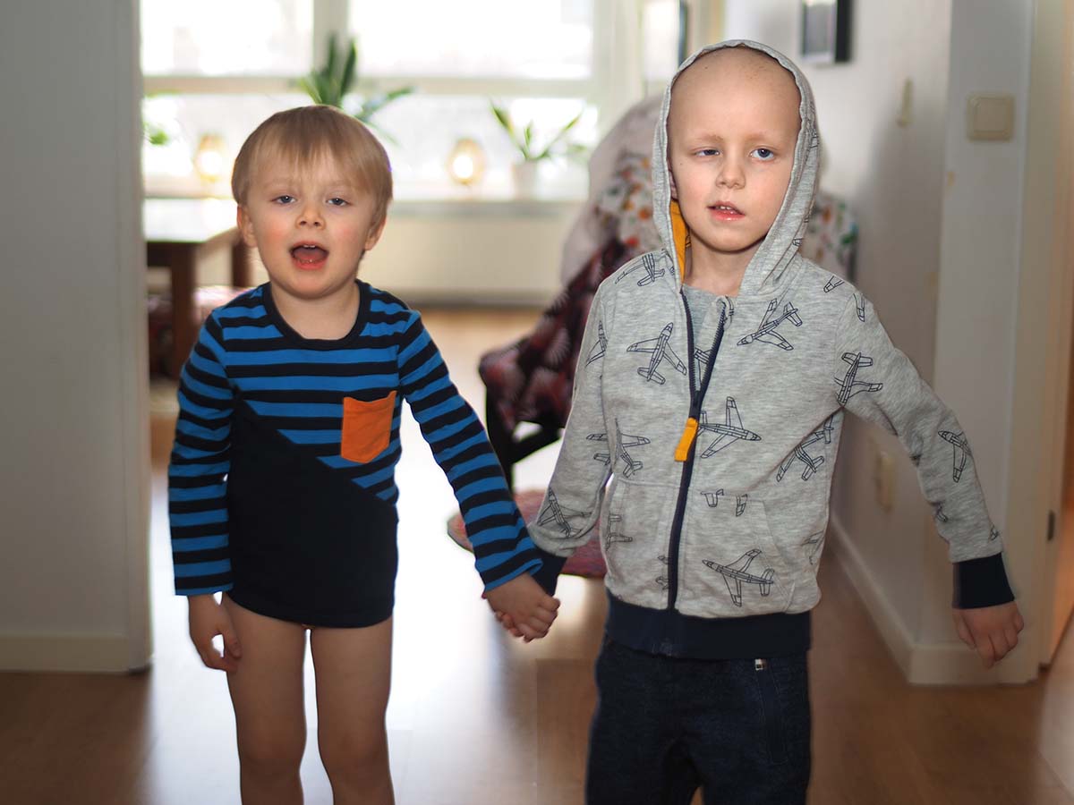 Folke och Elis, mars 2018