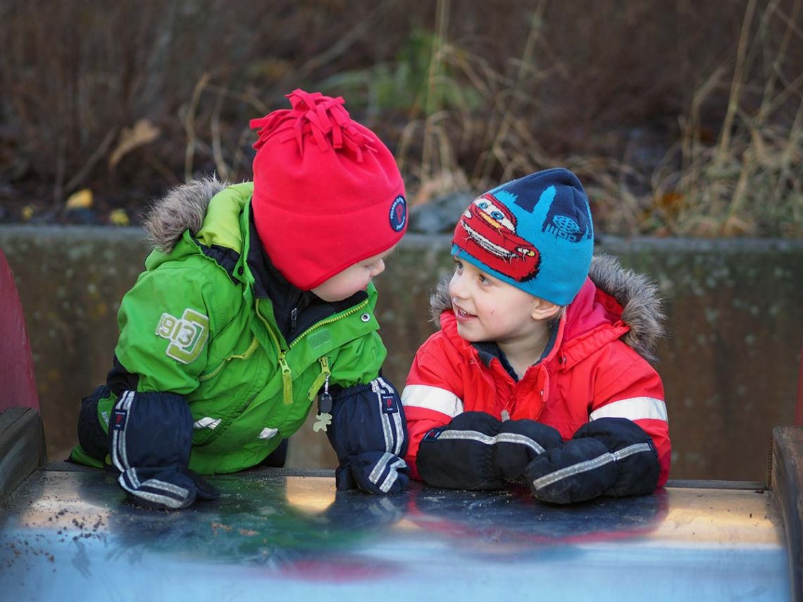 Folke och Elis, november 2016