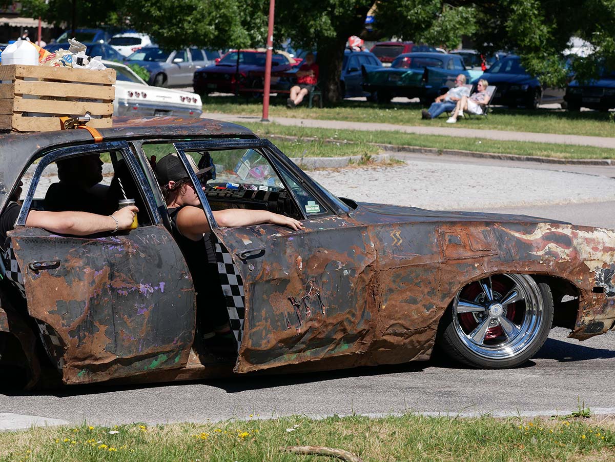 Pilsnerhäck på bilträff i Rättvik