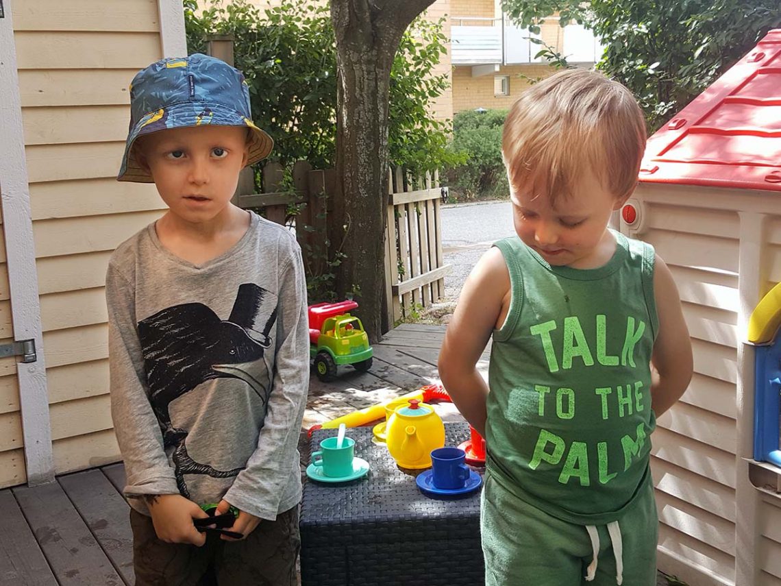 Tebjudning utan pappa