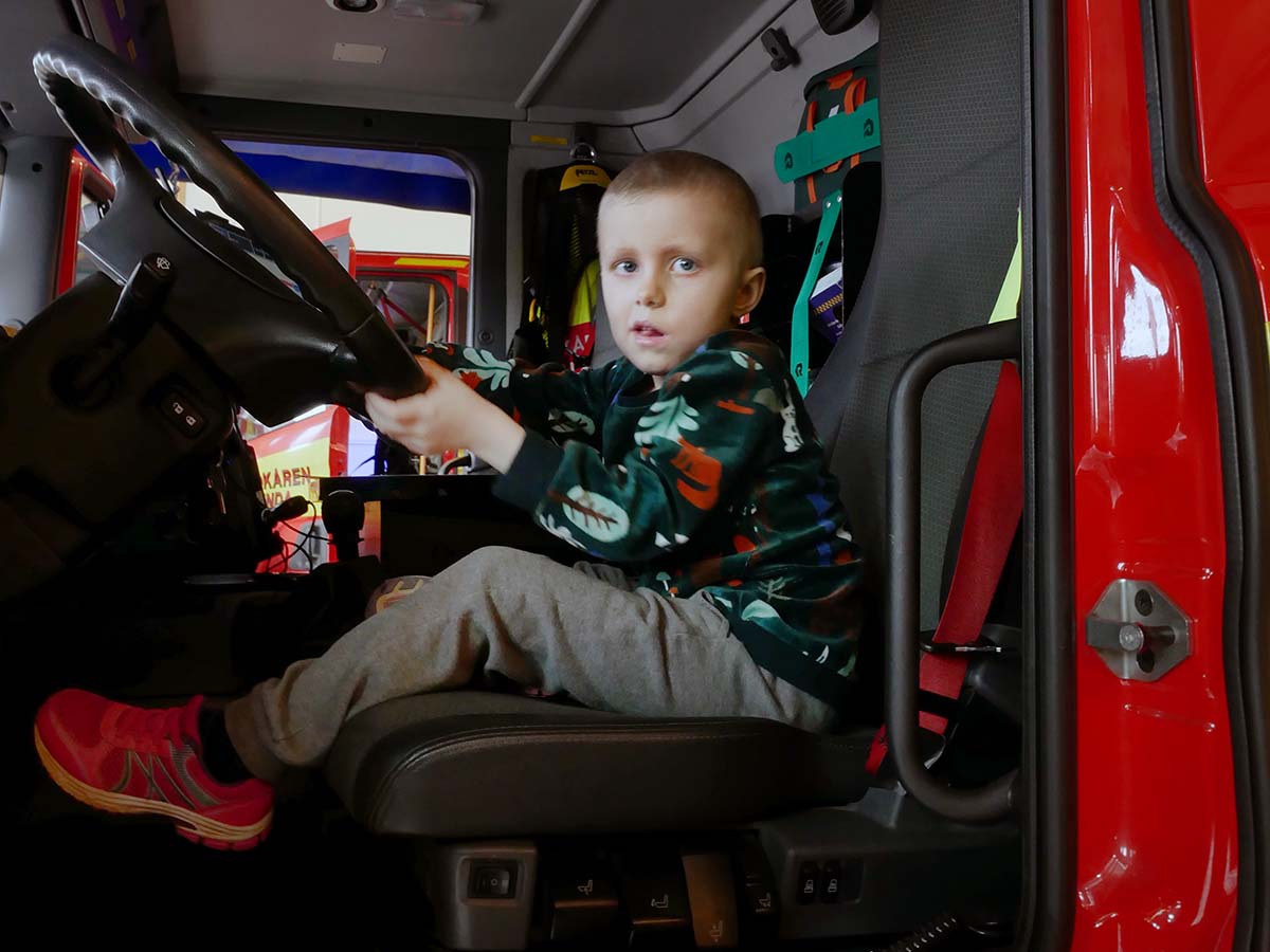 Elis provsitter en brandbil