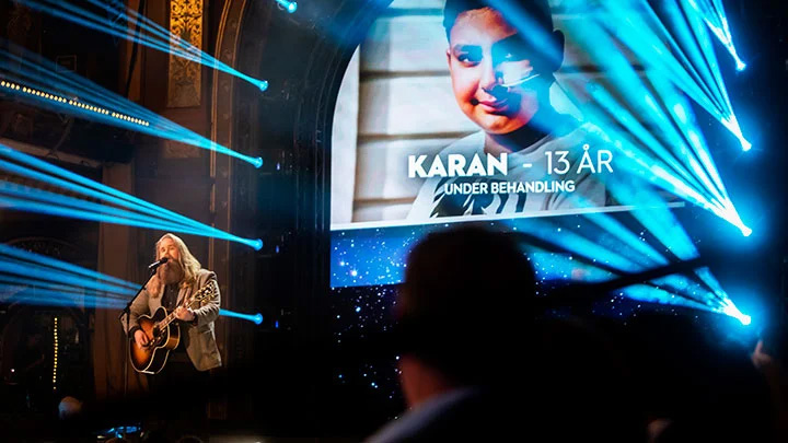 Chris Kläfford på Barncancergalan