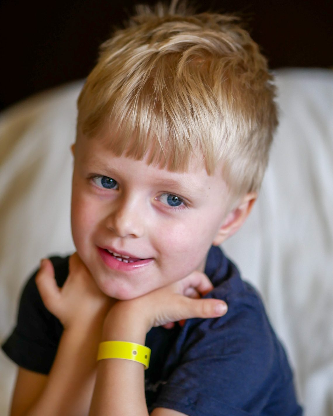 Elis på hotellrummet i Fuerteventura, februari 2017