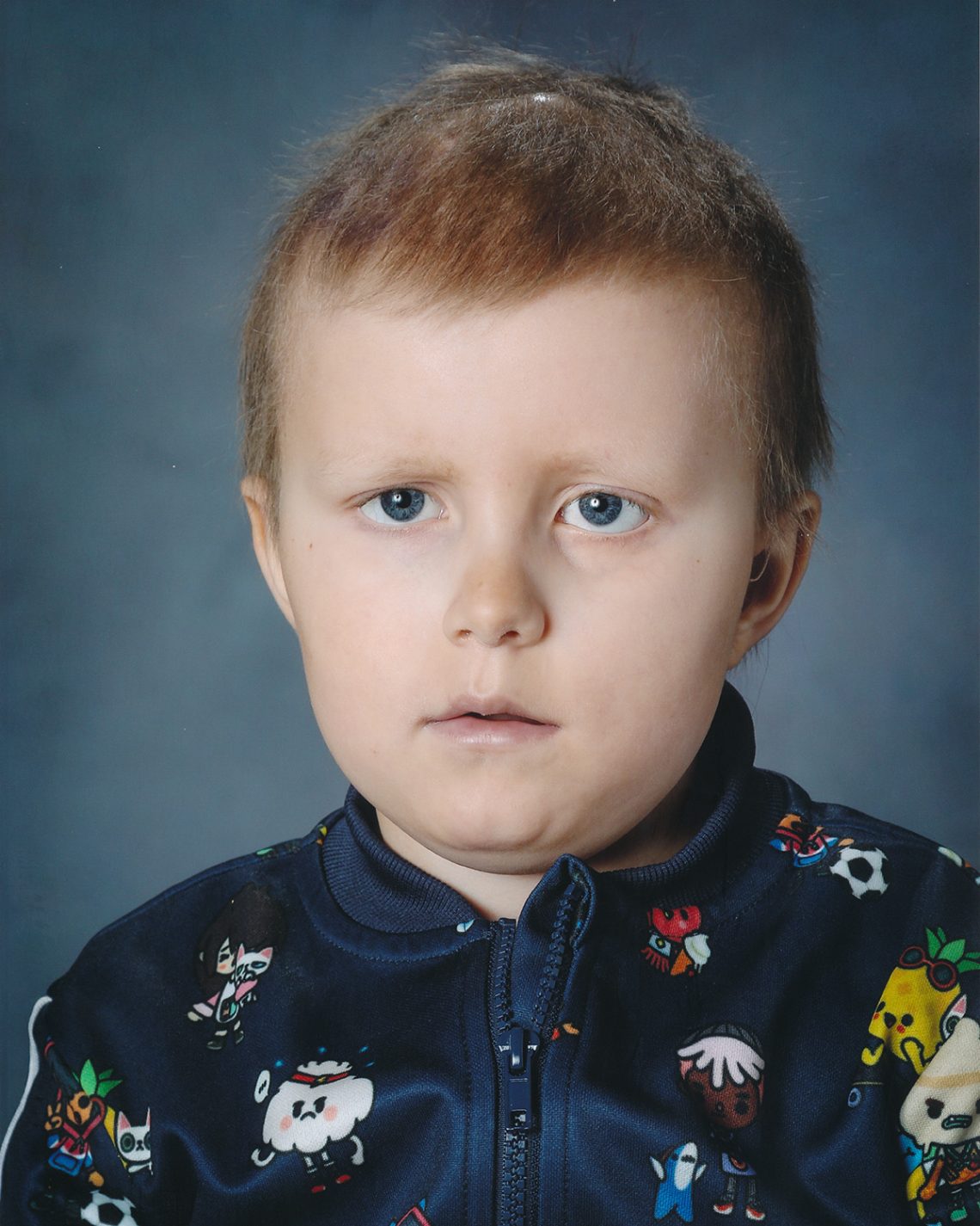 Elis första och enda skolporträtt