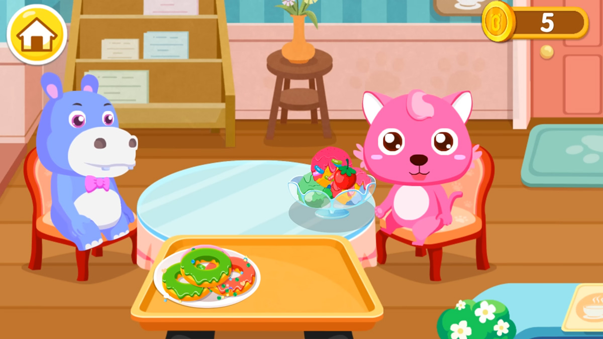 Baby Panda's Café - spelet som Elis tycker så mycket om