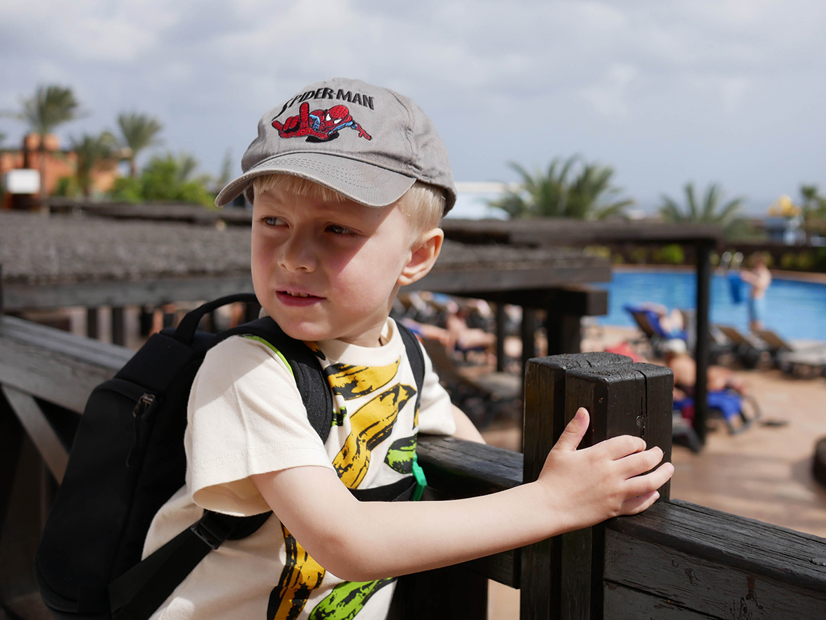 Elis på Fuerteventura, juli 2017.